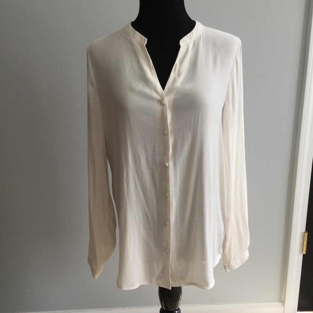 Sheer White button down